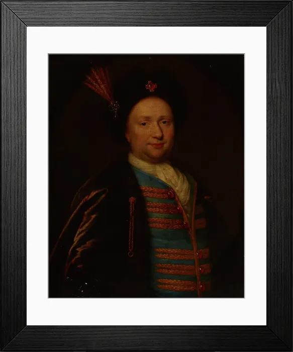 Framed Print : Portrait of a Man (Portrait of a Hungarian Nobleman?), 18th century. Creator: Unknown Framed Print : Portrait of a Man (Portrait of a Hungarian Nobleman?), 18th century. Creator: Unknown