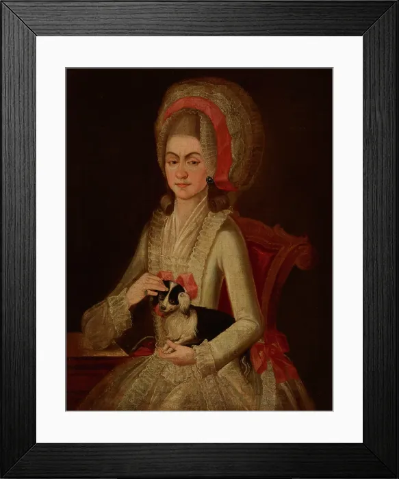 Framed Print : Portrait of Tekla Kosciuszko nee Ratomska (ca.1715-1768), Mother of Tadeusz Kosciuszko, c1760. Creator: Jan Koltonowski Framed Print : Portrait of Tekla Kosciuszko nee Ratomska (ca.1715-1768), Mother of Tadeusz Kosciuszko, c1760. Creator: Jan Koltonowski