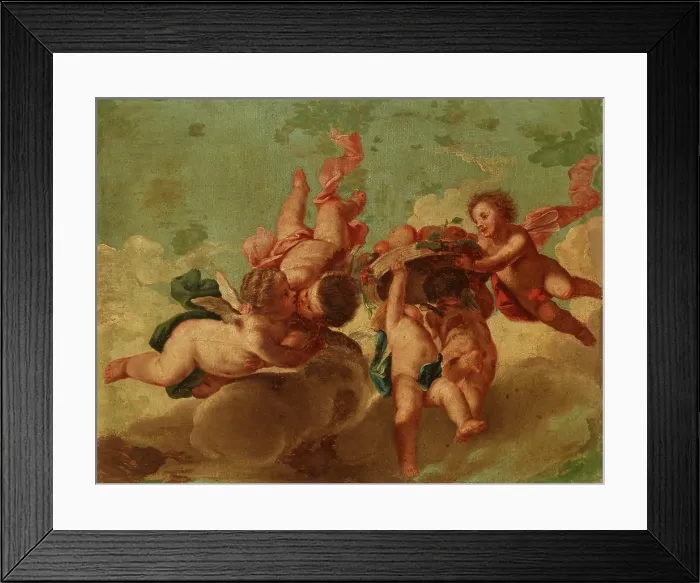 Framed Print : Putti, c1700. Creator: Unknown Framed Print : Putti, c1700. Creator: Unknown