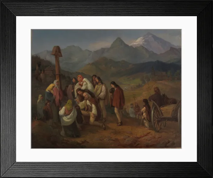 Framed Print : A Highlander's Funeral, 1860. Creator: Aleksander Kotsis. A Highlander's Funeral, 1860. Creator: Aleksander Kotsis Framed Print : A Highlander's Funeral, 1860. Creator: Aleksander Kotsis. A Highlander's Funeral, 1860. Creator: Aleksander Kotsis