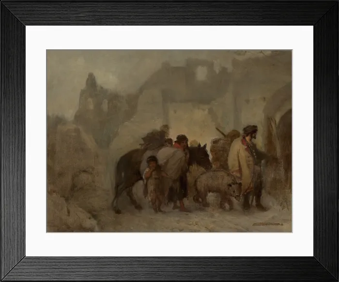 Framed Print : Gypsies, c1873. Creator: Aleksander Kotsis Framed Print : Gypsies, c1873. Creator: Aleksander Kotsis