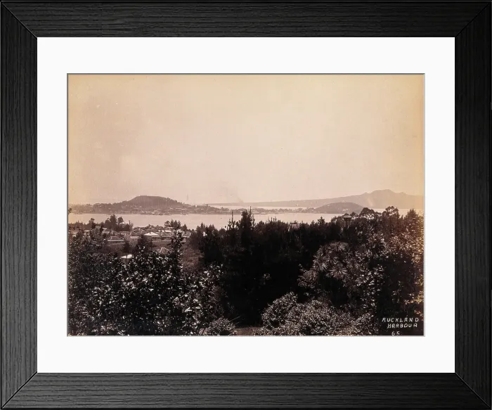 Framed Print : Auckland, New Zealand: part of Auckland harbour, 19th century. Creator: Unknown Framed Print : Auckland, New Zealand: part of Auckland harbour, 19th century. Creator: Unknown
