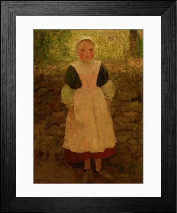 Framed Print : Girl in the Open Air, c1900. Creator: Unknown Framed Print : Girl in the Open Air, c1900. Creator: Unknown