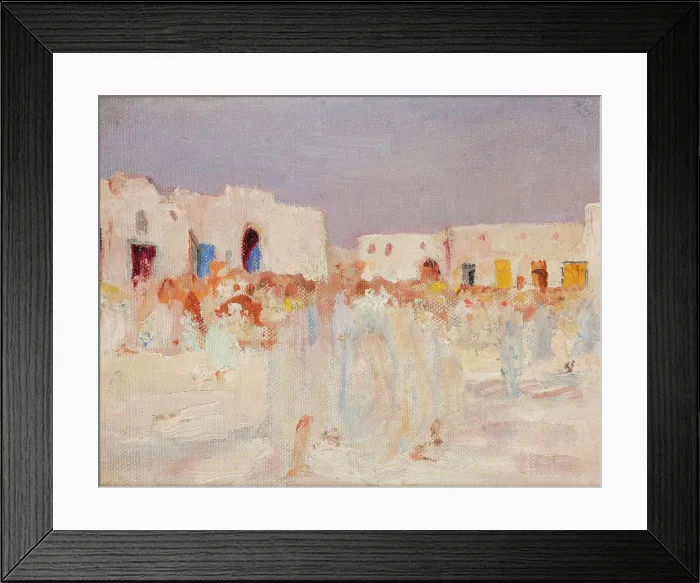 Framed Print : Kairouan (At a Bazaar), 1911. Creator: Jan Ciaglinski Framed Print : Kairouan (At a Bazaar), 1911. Creator: Jan Ciaglinski