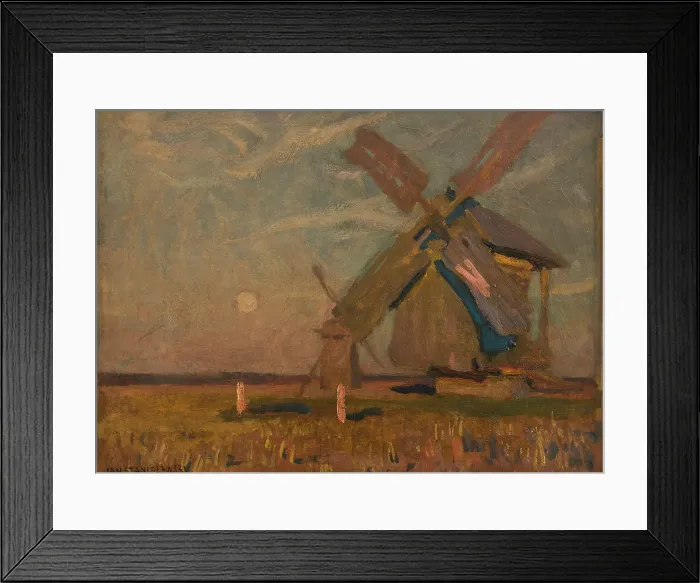 Framed Print : Landscape with Windmills, 1905. Creator: Jan Stanislawski Framed Print : Landscape with Windmills, 1905. Creator: Jan Stanislawski
