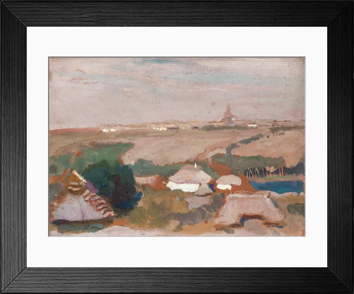Framed Print : Ukrainian Village, 1903. Creator: Jan Stanislawski Framed Print : Ukrainian Village, 1903. Creator: Jan Stanislawski