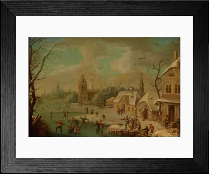 Framed Print : Rink, 18th century. Creator: Unknown Framed Print : Rink, 18th century. Creator: Unknown