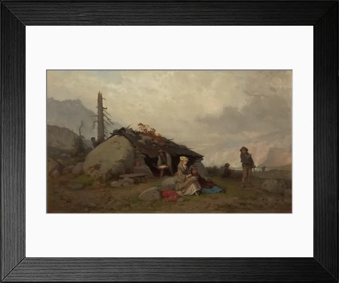 Framed Print : Trip in the Tatra Mountains, 1873. Creator: Aleksander Kotsis Framed Print : Trip in the Tatra Mountains, 1873. Creator: Aleksander Kotsis