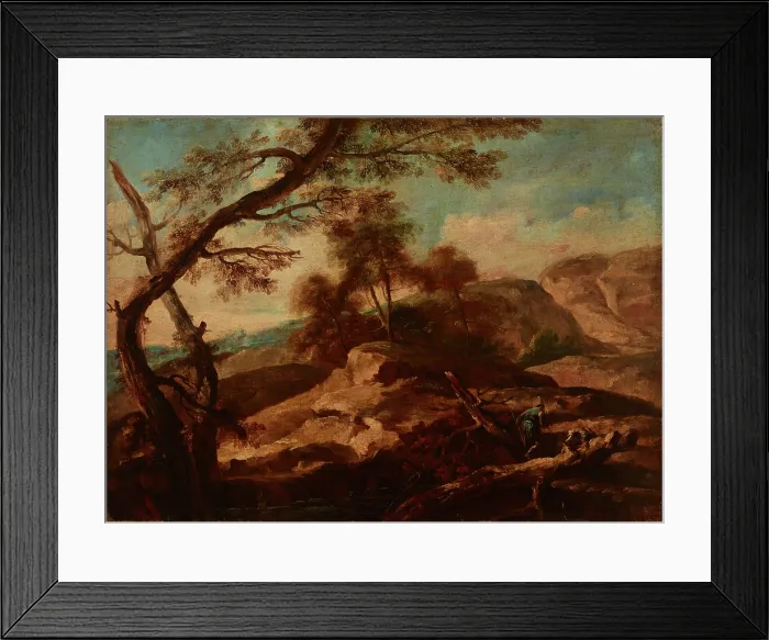 Framed Print : Landscape, Late 17th-early 18th century. Creator: Marco Ricci Framed Print : Landscape, Late 17th-early 18th century. Creator: Marco Ricci