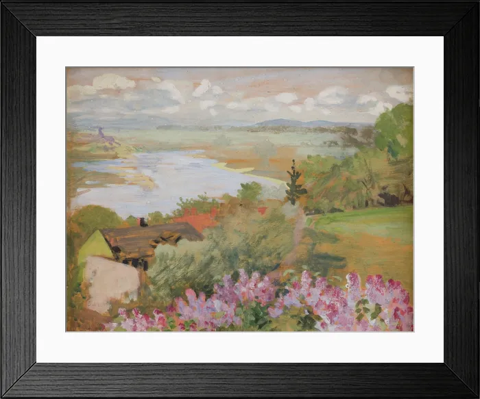 Framed Print : Valley of the Vistula from Zwierzyniec, 1905. Creator: Jacek Malczewski