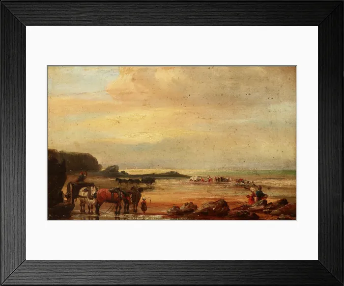 Framed Print : Sea Coast, 19th century. Creator: Unknown