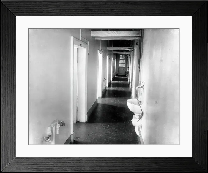 Framed Print : The corridor with washbasins in the special clinic for animals in the Physiology Department... 1904 Creator: Unknown Framed Print : The corridor with washbasins in the special clinic for animals in the Physiology Department... 1904 Creator: Unknown