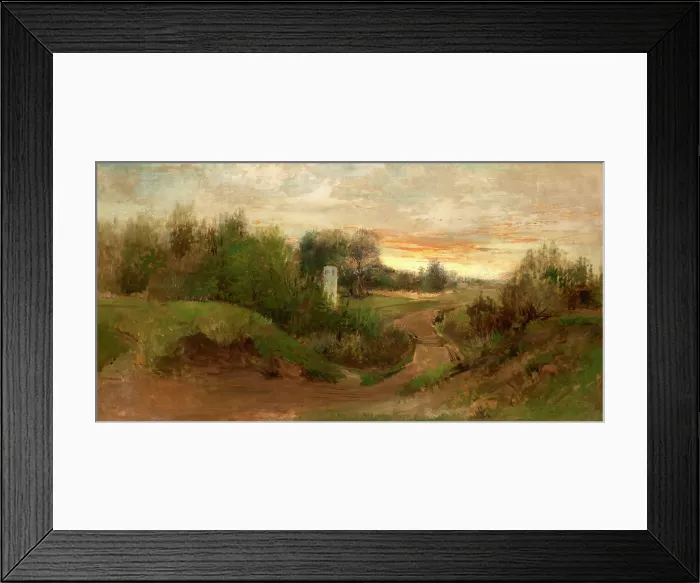 Framed Print : Landscape from the Vincity of Czarnokozince, c1883. Creator: Adam Chmielowski Framed Print : Landscape from the Vincity of Czarnokozince, c1883. Creator: Adam Chmielowski