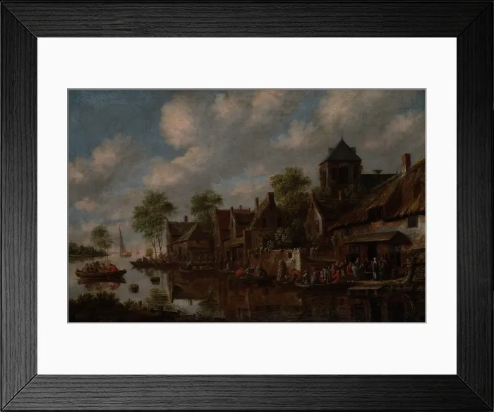 Framed Print : Summer Landscape, 1685. Creator: Thomas Heeremans Framed Print : Summer Landscape, 1685. Creator: Thomas Heeremans