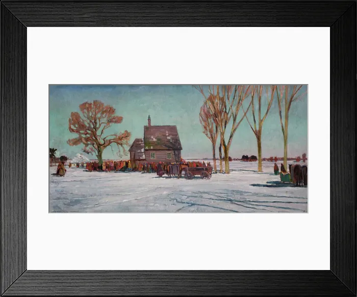 Framed Print : Winter Landscape, between 1908-1912. Creator: Henryk Szczyglinski Framed Print : Winter Landscape, between 1908-1912. Creator: Henryk Szczyglinski