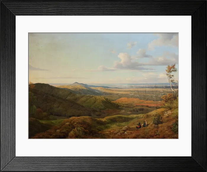 Framed Print : Landscape, 19th century. Creator: Georg Heinrich Crola