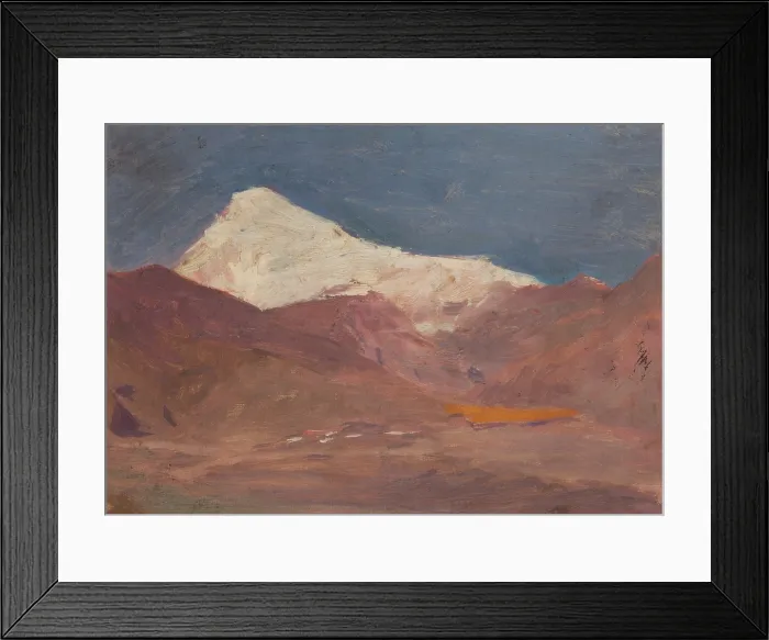 Framed Print : The Caucasus (Mount Kazbek), 1892. Creator: Jan Ciaglinski Framed Print : The Caucasus (Mount Kazbek), 1892. Creator: Jan Ciaglinski
