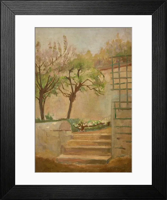 Framed Print : Landscape with Small Stairs, between 1908-1912. Creator: Jacek Malczewski Framed Print : Landscape with Small Stairs, between 1908-1912. Creator: Jacek Malczewski