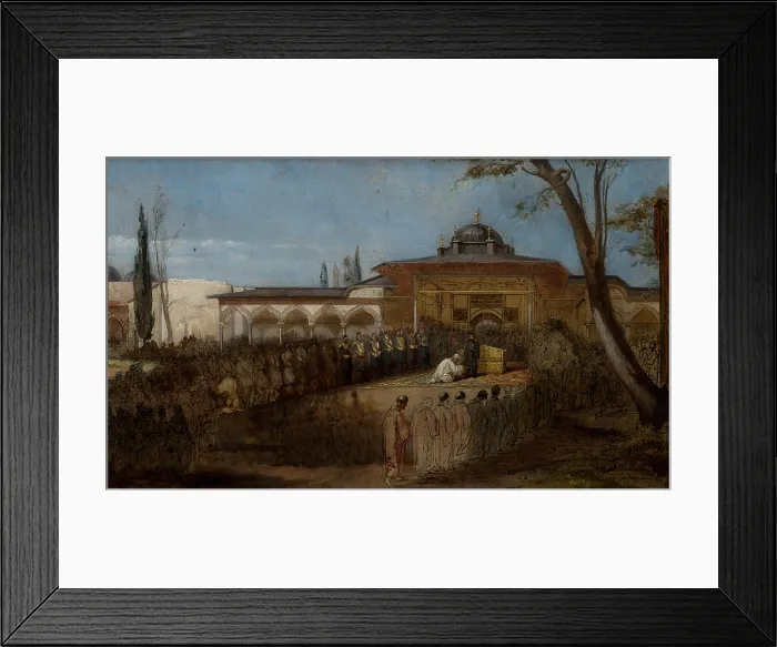 Framed Print : Scene with the Sultan, between 1865-1876. Creator: Stanislaus von Chlebowski Framed Print : Scene with the Sultan, between 1865-1876. Creator: Stanislaus von Chlebowski