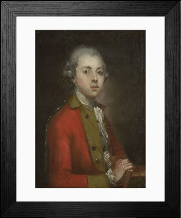 Framed Print : Portrait of Tomasz Kajetan Wegierski (1756-1787), c1772. Creator: Augustyn Mirys