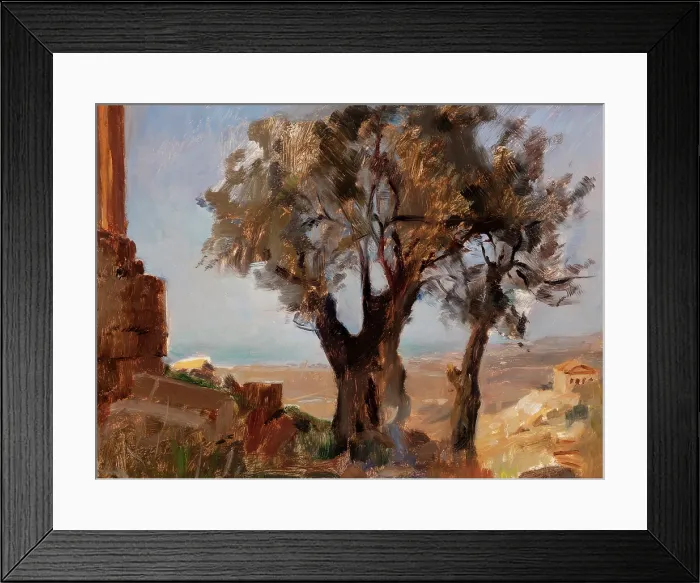 Framed Print : Girgenti (Trees), before 1890. Creator: Jan Ciaglinski Framed Print : Girgenti (Trees), before 1890. Creator: Jan Ciaglinski