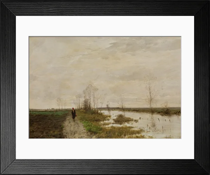 Framed Print : Landscape, 1887. Creator: Roman Kochanowski Framed Print : Landscape, 1887. Creator: Roman Kochanowski