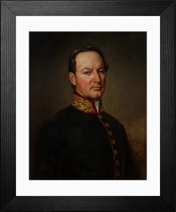 Framed Print : Portrait of Konstanty Hoszowski, 1869. Creator: Jan Kanty Hruzik Framed Print : Portrait of Konstanty Hoszowski, 1869. Creator: Jan Kanty Hruzik