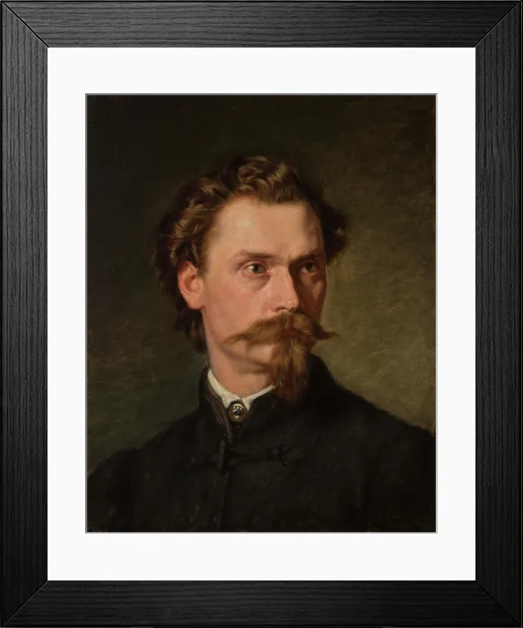 Framed Print : Portrait of Jozef Jaroszynski, c1860. Creator: Leopold Loeffler Framed Print : Portrait of Jozef Jaroszynski, c1860. Creator: Leopold Loeffler