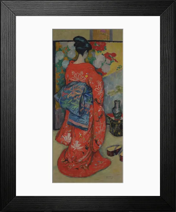 Framed Print : Japanese Woman, 1908. Creator: Jozef Pankiewicz Framed Print : Japanese Woman, 1908. Creator: Jozef Pankiewicz