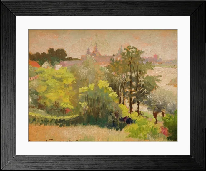 Framed Print : View of Krakow from Zwierzyniec, 1905. Creator: Jacek Malczewski Framed Print : View of Krakow from Zwierzyniec, 1905. Creator: Jacek Malczewski