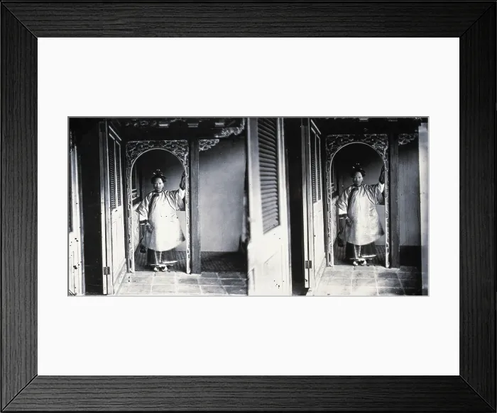 Framed Print : Canton, Kwangtung province, China, 1981 (from a negative of 1869). Creator: John Thomson Framed Print : Canton, Kwangtung province, China, 1981 (from a negative of 1869). Creator: John Thomson
