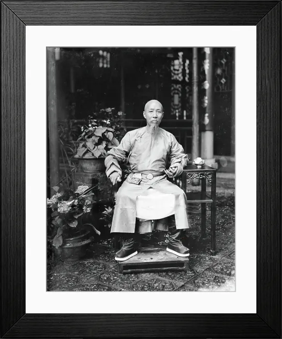 Framed Print : Ruilin, the governor of Guangdong and Guangxi, Qing China, 1869-1871. Creator: John Thomson Framed Print : Ruilin, the governor of Guangdong and Guangxi, Qing China, 1869-1871. Creator: John Thomson