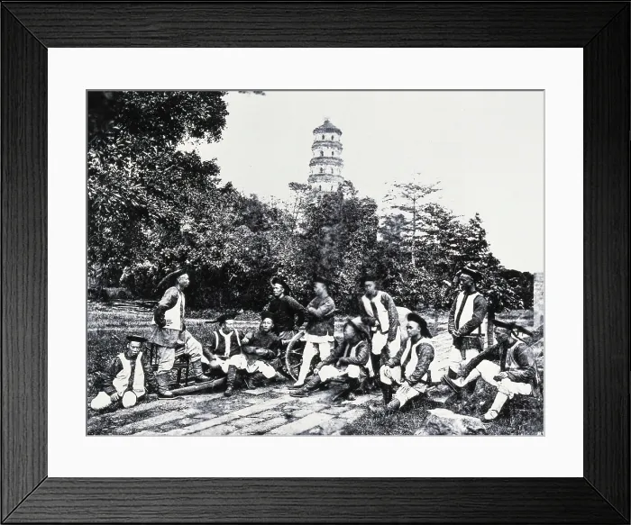 Framed Print : Canton, Kwangtung province, China, 1981 (from a negative of 1869). Creator: John Thomson Framed Print : Canton, Kwangtung province, China, 1981 (from a negative of 1869). Creator: John Thomson