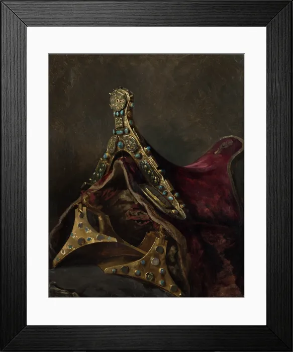 Framed Print : Study of Stirrups and a Saddle, 1879. Creator: Stanislaus von Chlebowski Framed Print : Study of Stirrups and a Saddle, 1879. Creator: Stanislaus von Chlebowski
