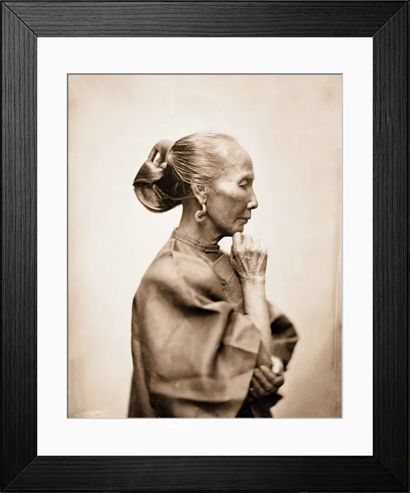 Framed Print : Canton, Kwangtung province, China: an old woman, 1869. Creator: John Thomson Framed Print : Canton, Kwangtung province, China: an old woman, 1869. Creator: John Thomson