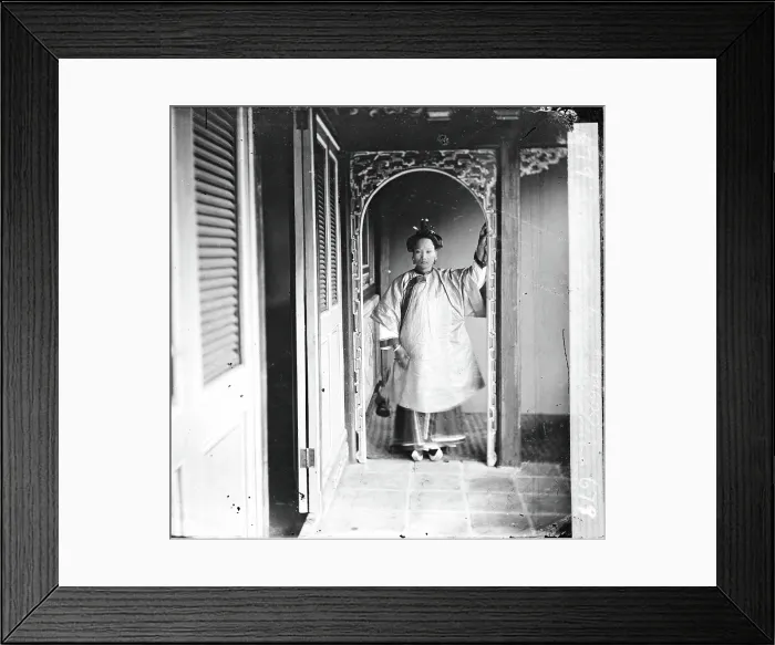 Framed Print : Canton (Guangzhou), Kwangtung province, China: a Cantonese woman, 1869. Creator: John Thomson Framed Print : Canton (Guangzhou), Kwangtung province, China: a Cantonese woman, 1869. Creator: John Thomson