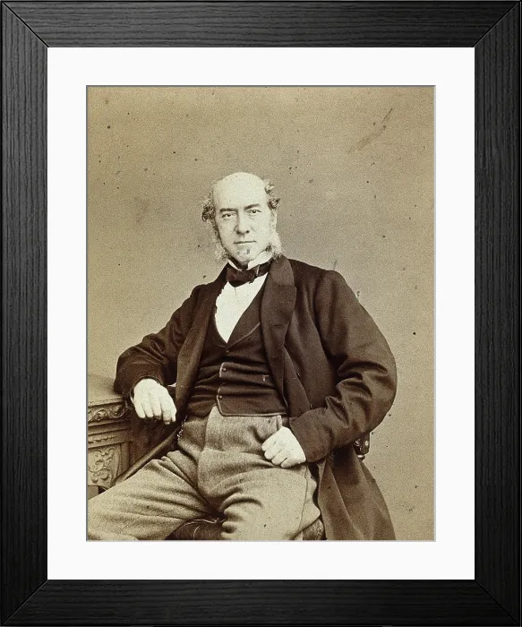 Framed Print : William Fergusson, 1867. Creator: Ernest Edwards Framed Print : William Fergusson, 1867. Creator: Ernest Edwards