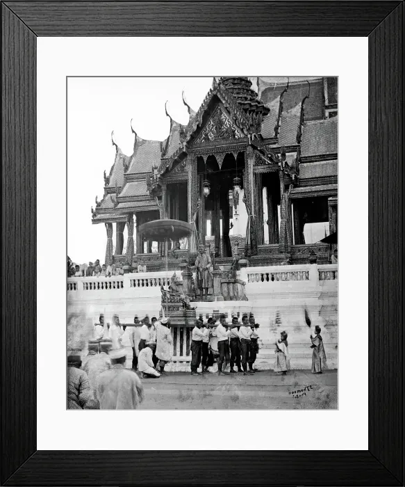 Framed Print : Siam (Thailand): the tonsurate ceremony of Prince Chulalongkorn, day 1, 1866. Creator: John Thomson Framed Print : Siam (Thailand): the tonsurate ceremony of Prince Chulalongkorn, day 1, 1866. Creator: John Thomson