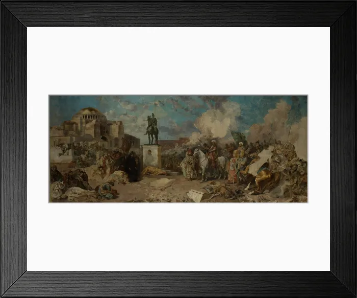 Framed Print : Entry of Sultan Mehmed II to Constantinople, between 1874-1884. Creator: Stanislaus von Chlebowski Framed Print : Entry of Sultan Mehmed II to Constantinople, between 1874-1884. Creator: Stanislaus von Chlebowski