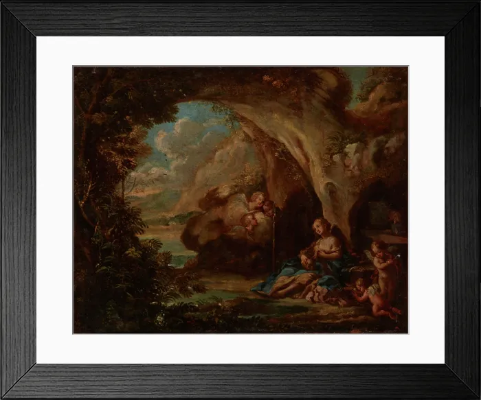 Framed Print : Saint Mary Magdalene Penitent, 18th century. Creator: Unknown Framed Print : Saint Mary Magdalene Penitent, 18th century. Creator: Unknown