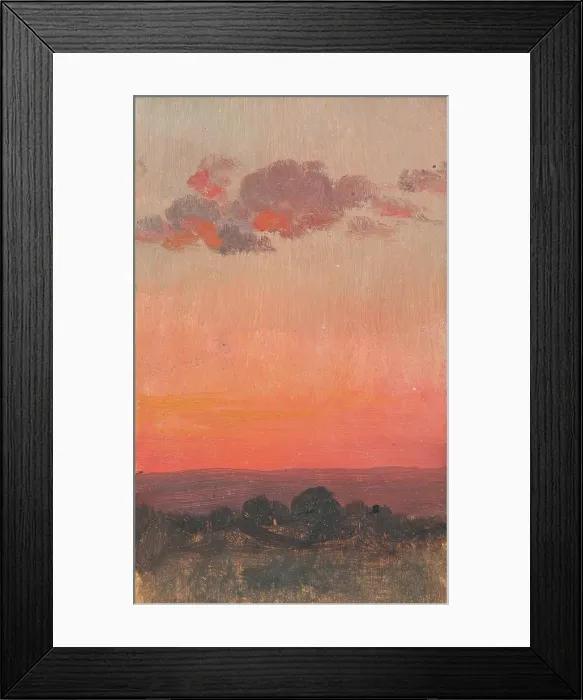 Framed Print : Sunset, between 1904-1908. Creator: Jan Stanislawski Framed Print : Sunset, between 1904-1908. Creator: Jan Stanislawski