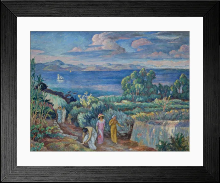 Framed Print : Return from a Swim, between 1909-1913. Creator: Jozef Pankiewicz Framed Print : Return from a Swim, between 1909-1913. Creator: Jozef Pankiewicz