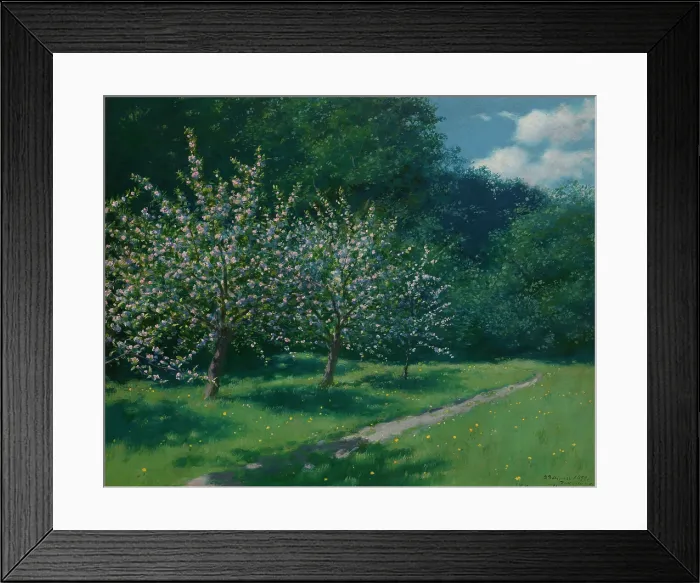 Framed Print : Apple-Trees in Bloom, 1899. Creator: Stanislaw Witkiewicz Framed Print : Apple-Trees in Bloom, 1899. Creator: Stanislaw Witkiewicz
