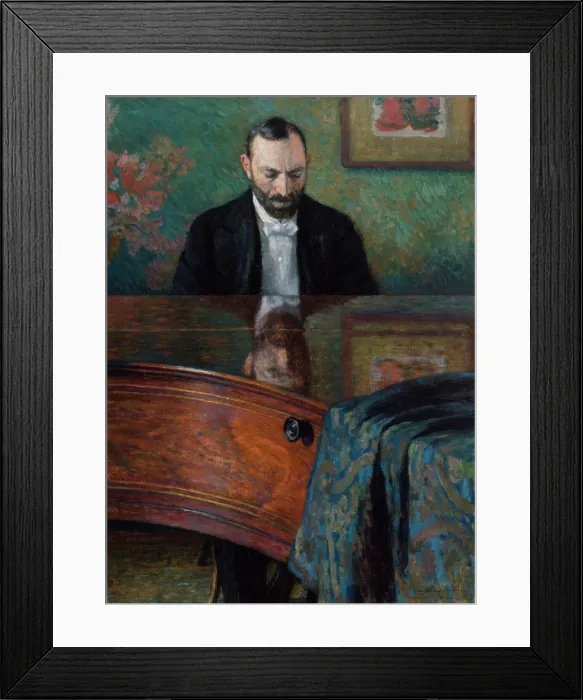Framed Print : Jasienski at the Piano, 1908. Creator: Jozef Pankiewicz Framed Print : Jasienski at the Piano, 1908. Creator: Jozef Pankiewicz