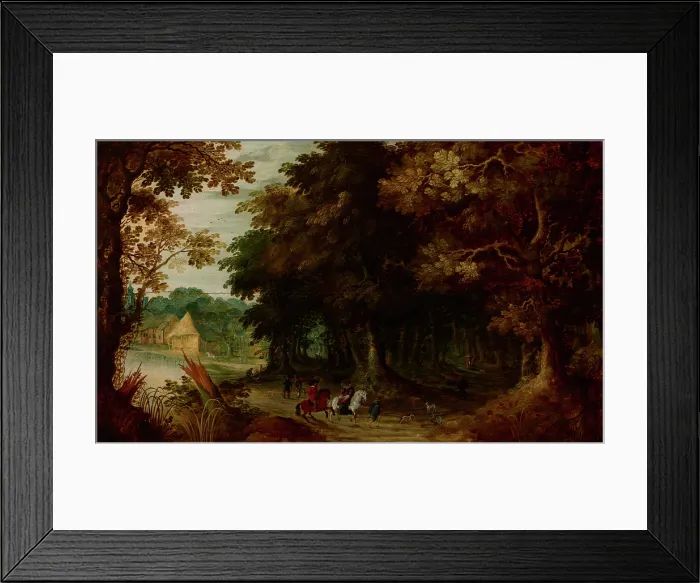 Framed Print : Landscape-Walk through a Forest, 1st quarter of 17th century. Creator: Jasper van der Laanen Framed Print : Landscape-Walk through a Forest, 1st quarter of 17th century. Creator: Jasper van der Laanen