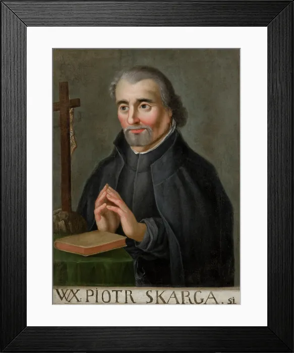 Framed Print : Portrait of Rev. Piotr Skarga (1536-1612), 19th century. Creator: Unknown