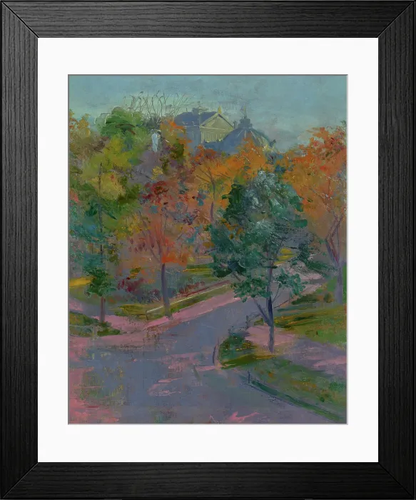 Framed Print : View of the Municipal Theatre Krakow from Zacisze Street, 1894. Creator: Stanislaw Wyspianski Framed Print : View of the Municipal Theatre Krakow from Zacisze Street, 1894. Creator: Stanislaw Wyspianski