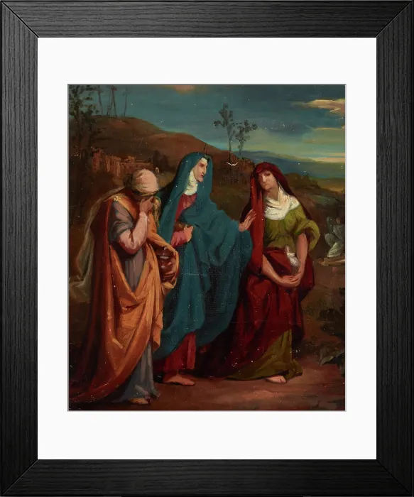 Framed Print : Sketch to the Painting 'Three Marys Walking to Christ's Tomb', before 1864 Framed Print : Sketch to the Painting 'Three Marys Walking to Christ's Tomb', before 1864