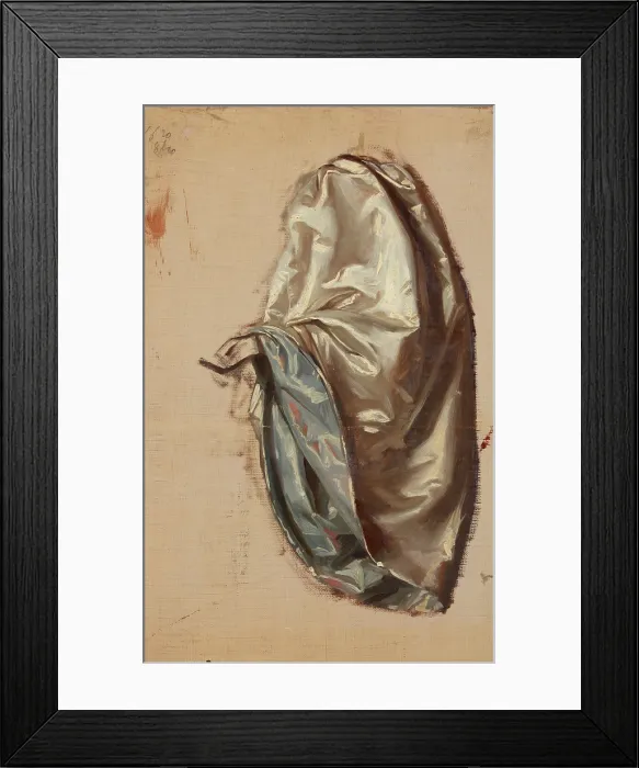 Framed Print : Study of a Lady with a Lute's Robe. Study to the Painting 'Upbringing of Sigismund... before 1861. Creator: Jozef Simmler. Study of a Lady with a Lute's Robe Framed Print : Study of a Lady with a Lute's Robe. Study to the Painting 'Upbringing of Sigismund... before 1861. Creator: Jozef Simmler. Study of a Lady with a Lute's Robe