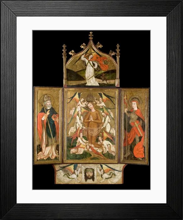 Framed Print : Altar Retable from the Church in Moszczenica Nizna near Stary Sacz, c1480. Creator: Unknown Framed Print : Altar Retable from the Church in Moszczenica Nizna near Stary Sacz, c1480. Creator: Unknown